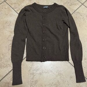 dELiA*s Chocolate Brown Cardigan Sweater